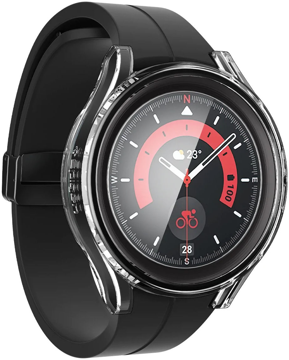 Spigen Thin Fit Samsung Galaxy Watch 5 Pro Hoesje + Tempered Glass afbeelding 7