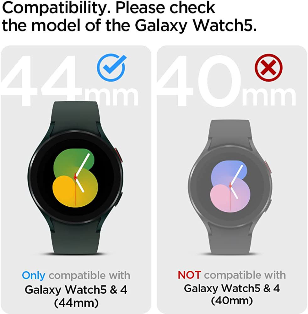 Spigen Rugged Armor Pro Galaxy Watch 5 / 4 44M Hoesje en Bandje Zwart afbeelding 10