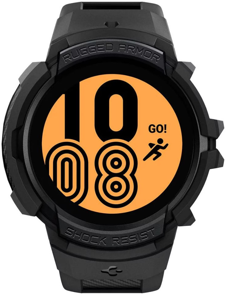 Spigen Rugged Armor Pro Galaxy Watch 5 / 4 44M Hoesje en Bandje Zwart afbeelding 13