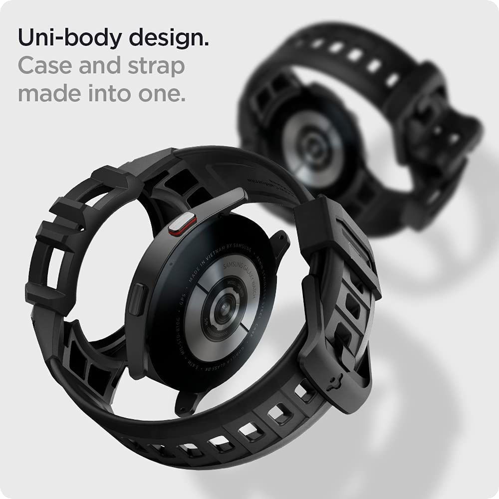 Spigen Rugged Armor Pro Galaxy Watch 5 / 4 44M Hoesje en Bandje Zwart afbeelding 7