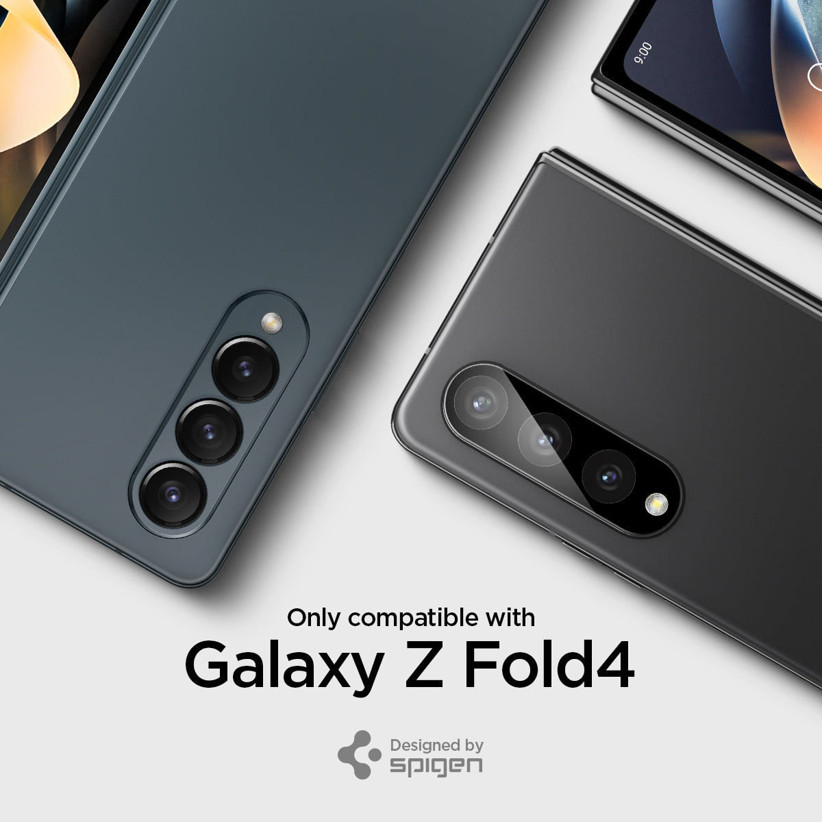 Spigen Optik Samsung Galaxy Z Fold 4 Camera Lens Protector 2-Pack afbeelding 3