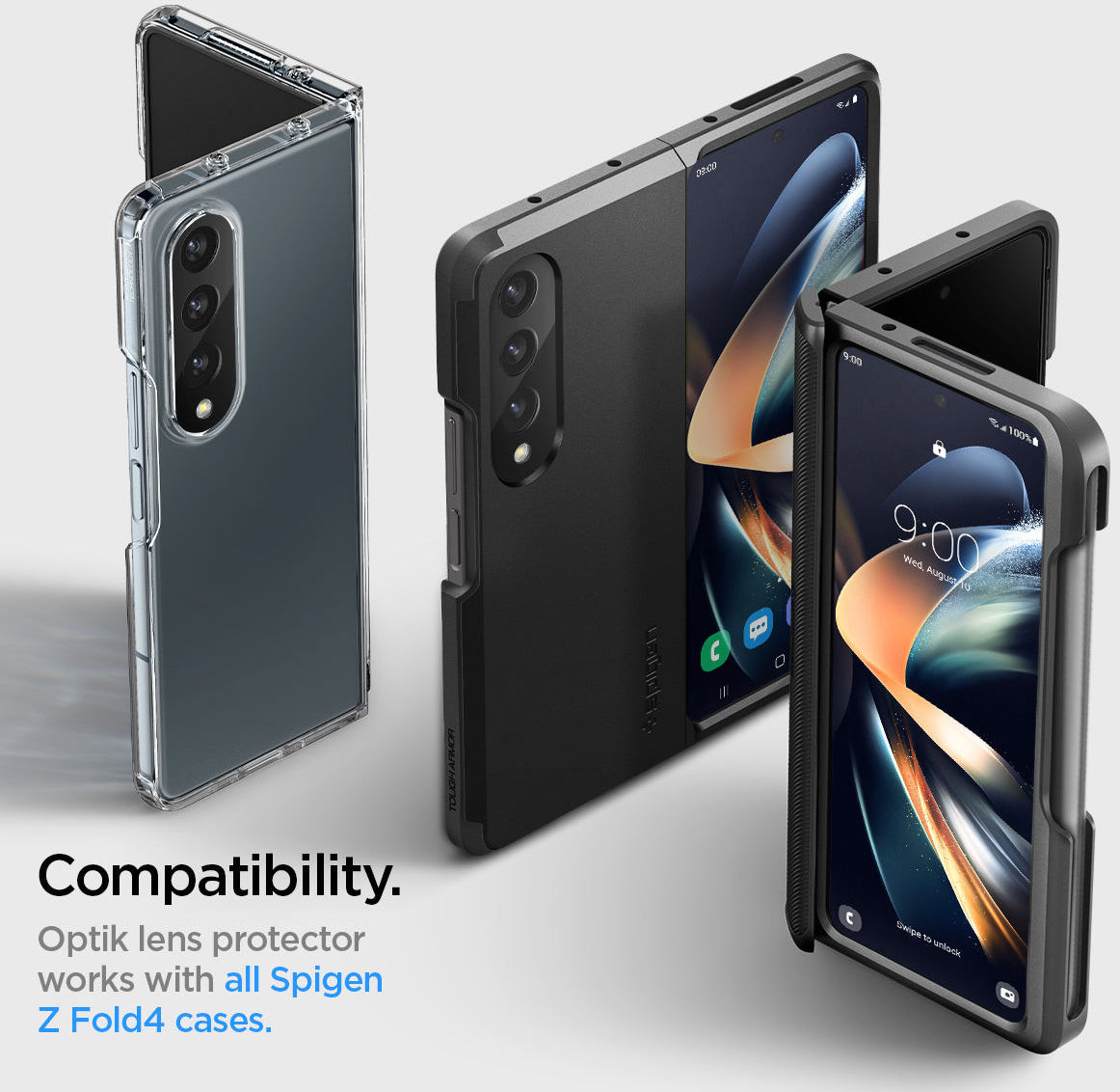 Spigen Optik Samsung Galaxy Z Fold 4 Camera Lens Protector 2-Pack afbeelding 7