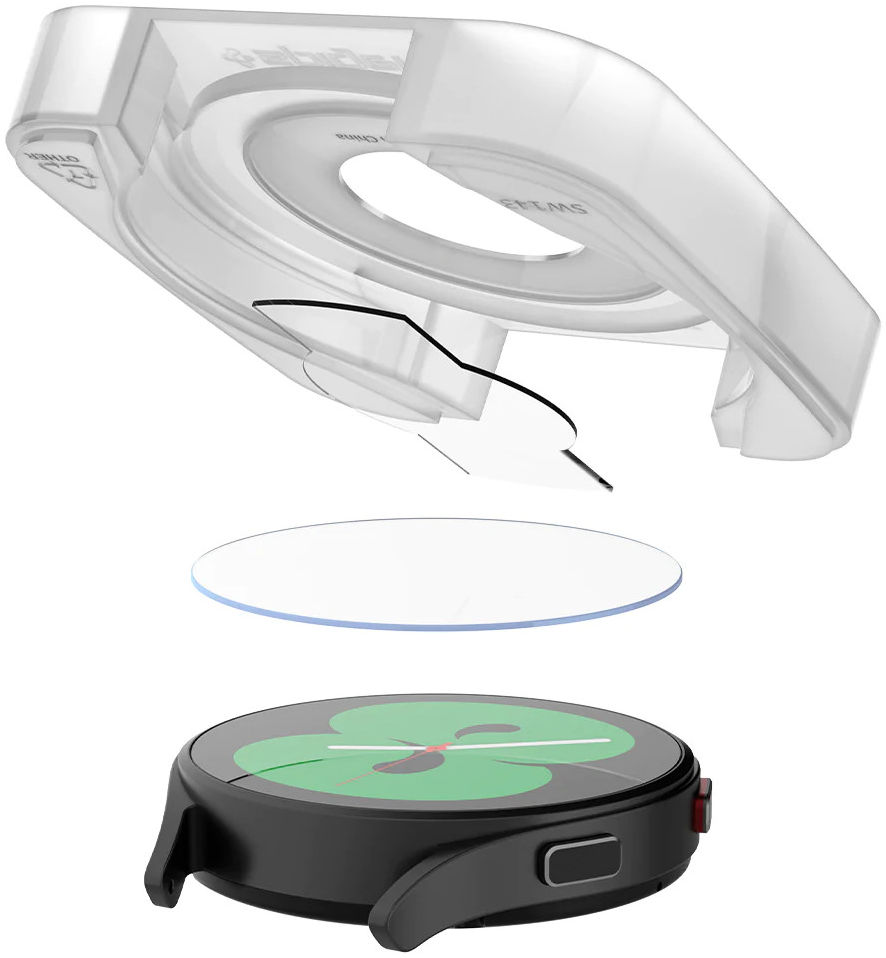Spigen EZ Fit GLAS.tR Samsung Galaxy Watch 5/4 (40MM) Screen Protector afbeelding 2