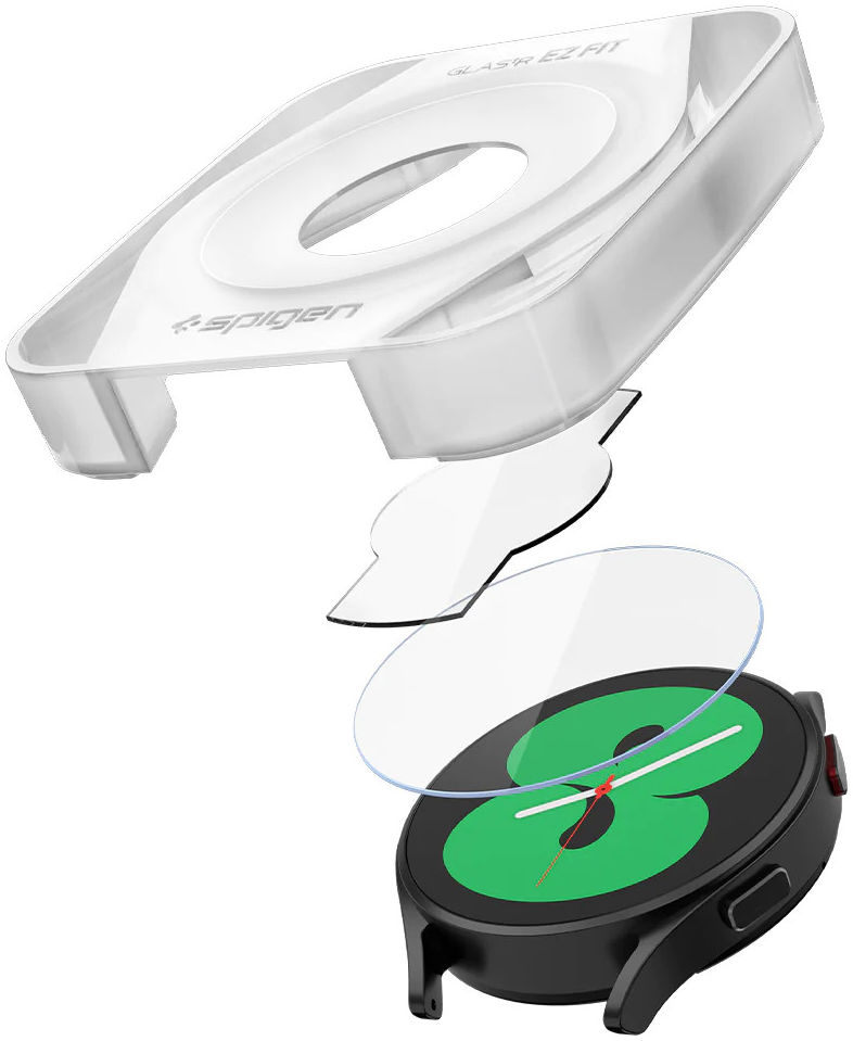 Spigen EZ Fit GLAS.tR Samsung Galaxy Watch 5/4 (40MM) Screen Protector afbeelding 3