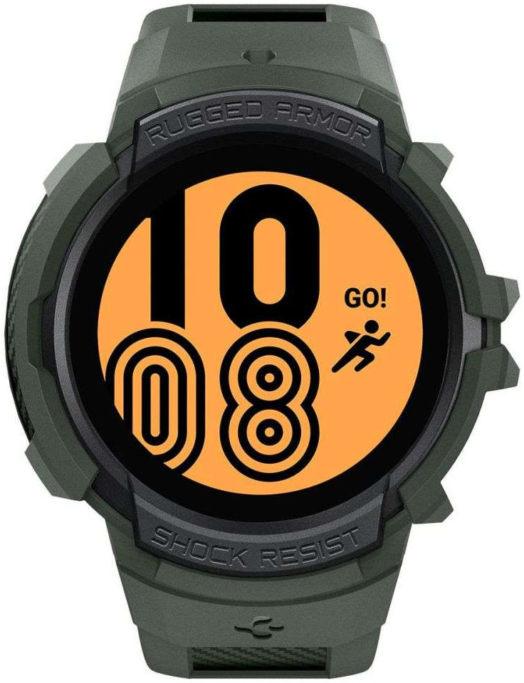 Spigen Rugged Armor Pro Galaxy Watch 5 / 4 44M Hoesje en Bandje Groen afbeelding 11