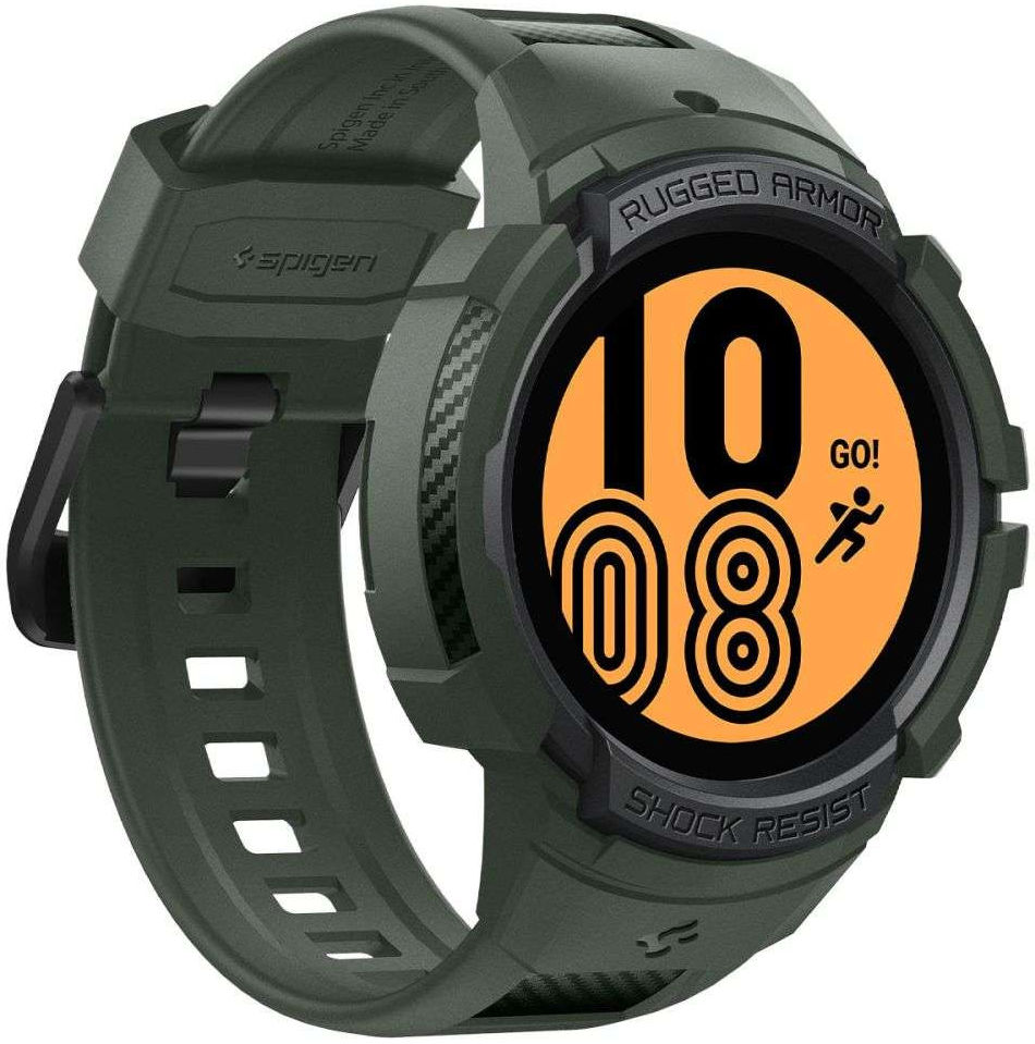 Spigen Rugged Armor Pro Galaxy Watch 5 / 4 44M Hoesje en Bandje Groen afbeelding 16