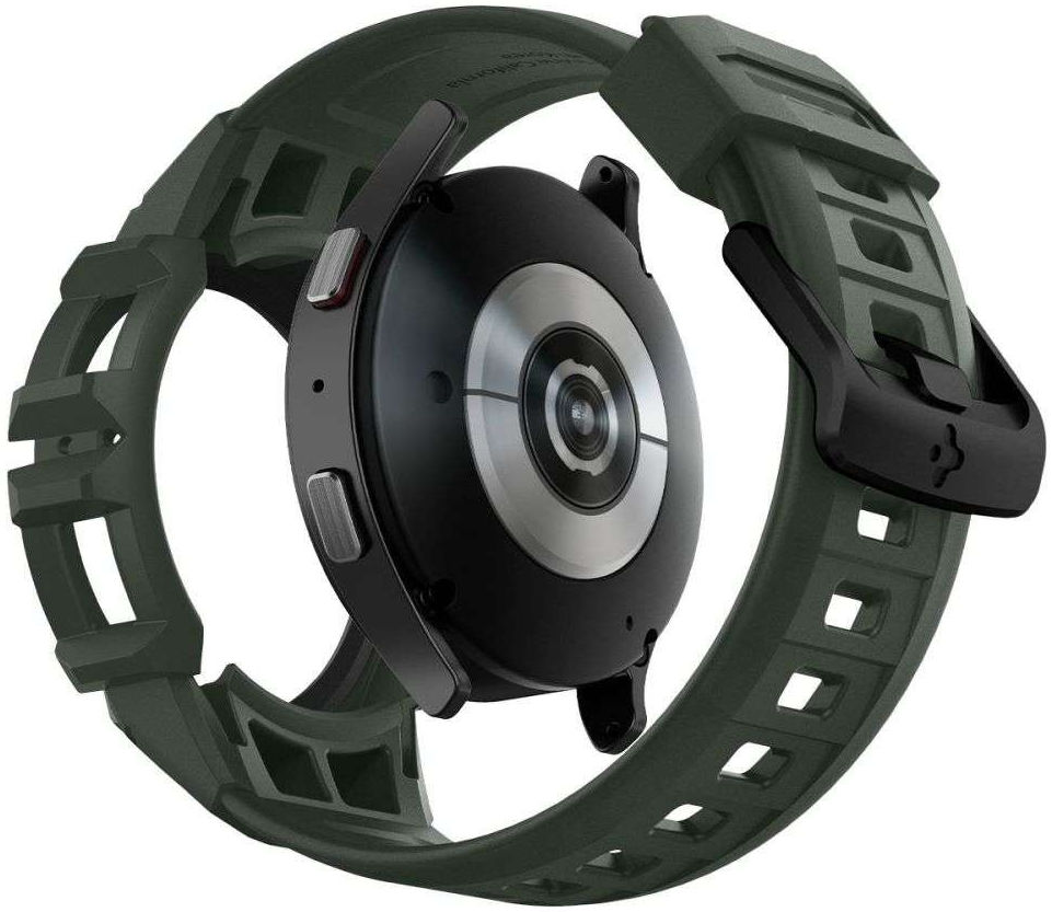 Spigen Rugged Armor Pro Galaxy Watch 5 / 4 44M Hoesje en Bandje Groen afbeelding 2