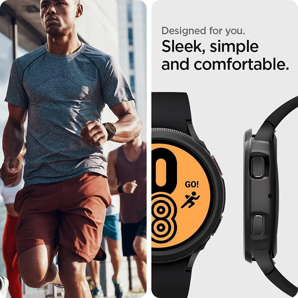 Spigen Liquid Air - Samsung Galaxy Watch 5 / 4 40MM Hoesje - Zwart afbeelding 7