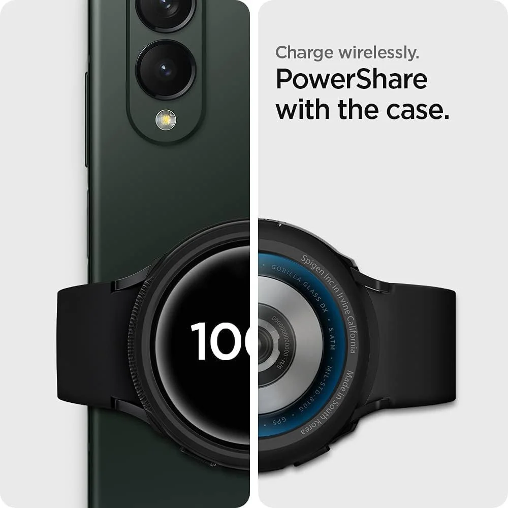 Spigen Liquid Air - Samsung Galaxy Watch 5 / 4 40MM Hoesje - Zwart afbeelding 8