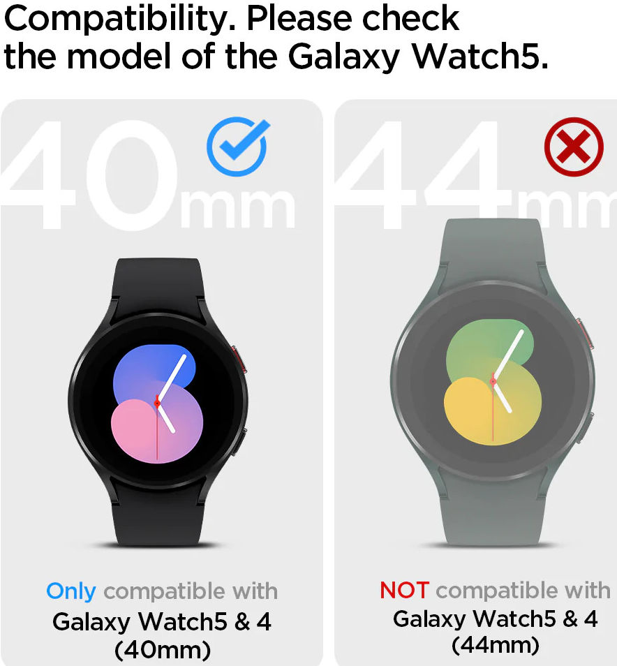 Spigen Ultra Hybrid Samsung Galaxy Watch 5 / 4 40MM Hoesje Transparant afbeelding 5