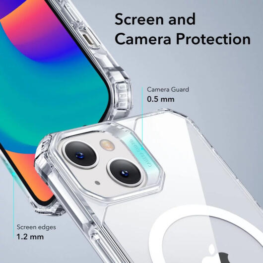ESR Air Armor HaloLock Apple iPhone 14 / 13 Hoesje MagSafe Transparant afbeelding 5