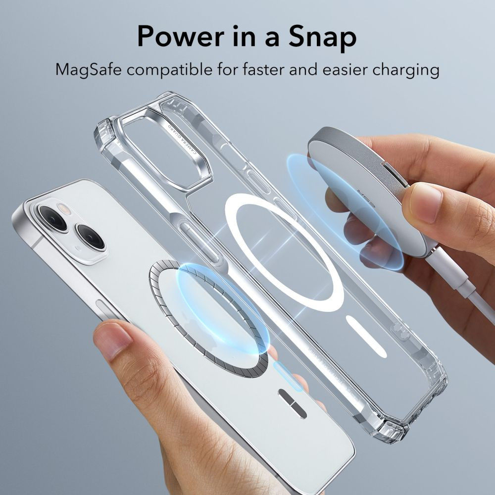 ESR Air Armor HaloLock iPhone 14 Plus Hoesje MagSafe Transparant afbeelding 2