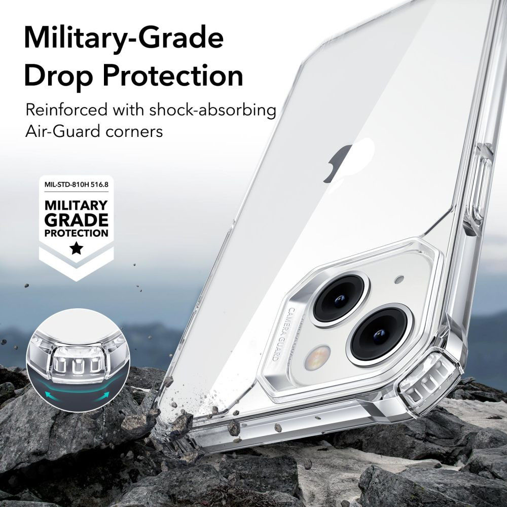 ESR Air Armor Apple iPhone 13 / 14 Hoesje Back Cover Transparant afbeelding 2