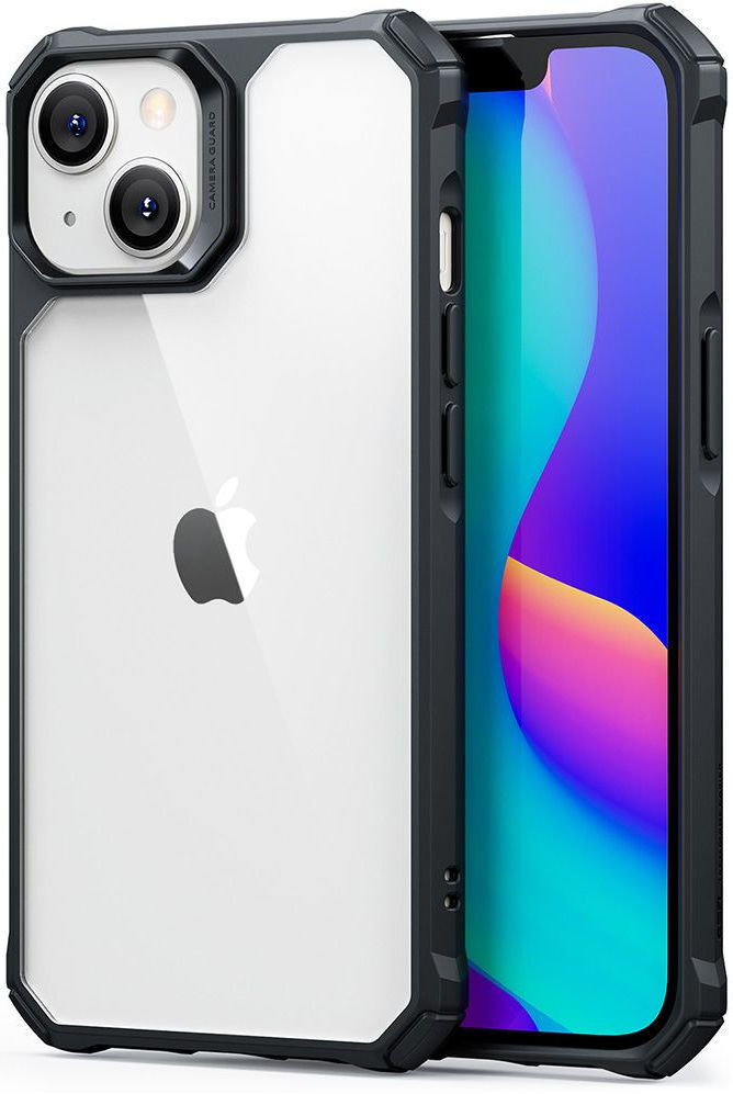 ESR Air Armor Apple iPhone 13 / 14 Hoesje Back Cover Transparant Zwart afbeelding 1