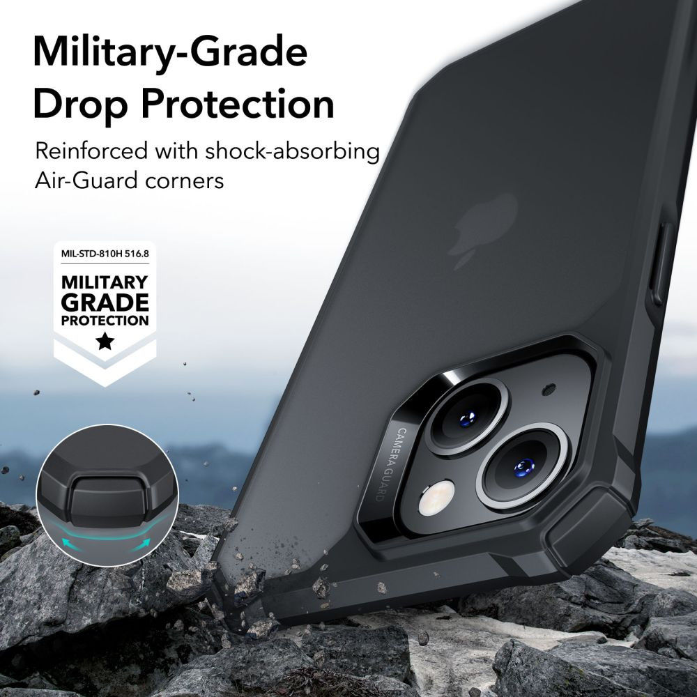 ESR Air Armor Apple iPhone 14 / 13 Hoesje Back Cover Zwart afbeelding 2