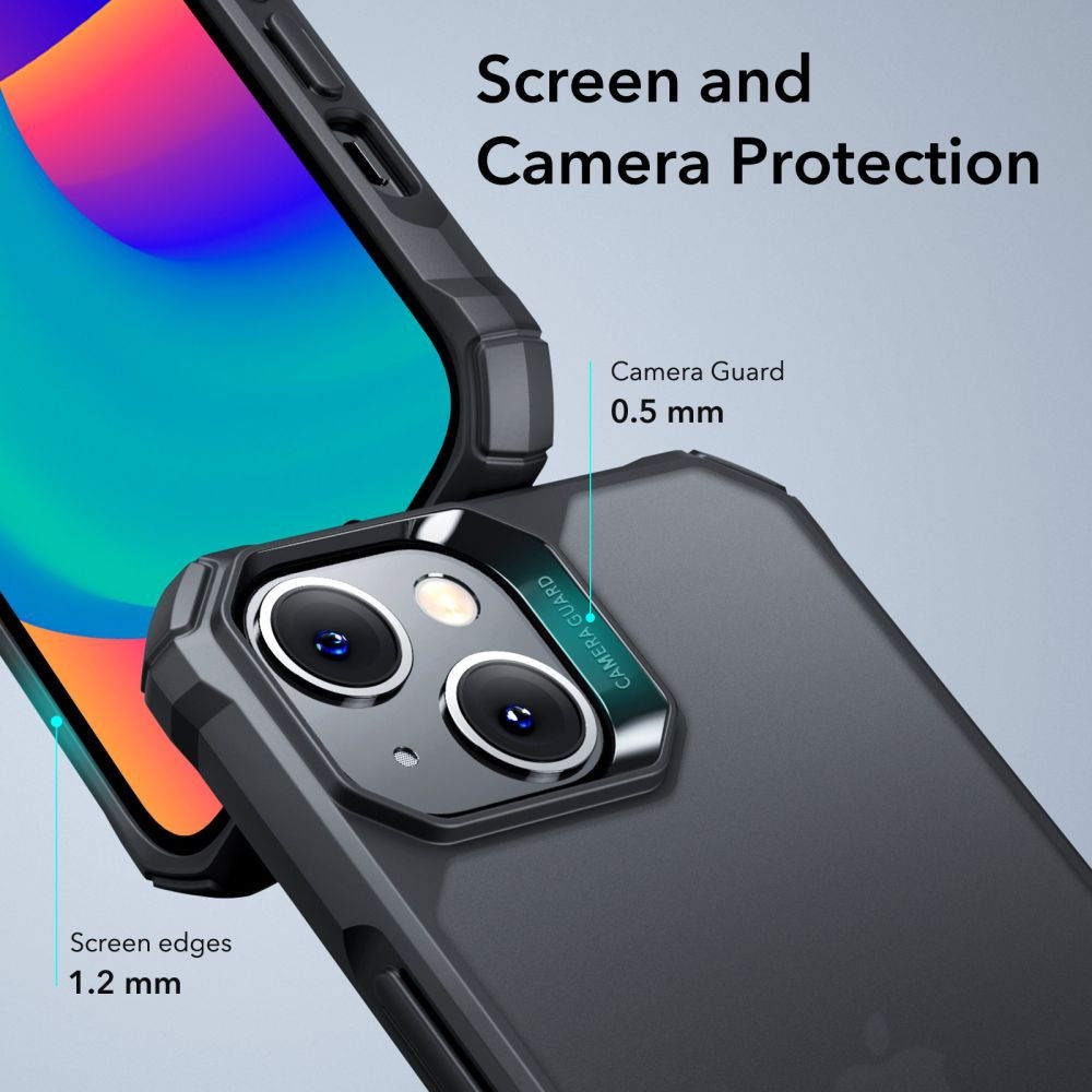 ESR Air Armor Apple iPhone 14 / 13 Hoesje Back Cover Zwart afbeelding 4