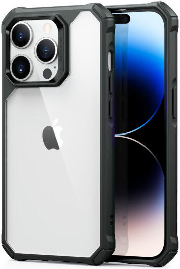 ESR Air Armor Apple iPhone 14 Pro Hoesje Back Cover Transparant Zwart afbeelding 1