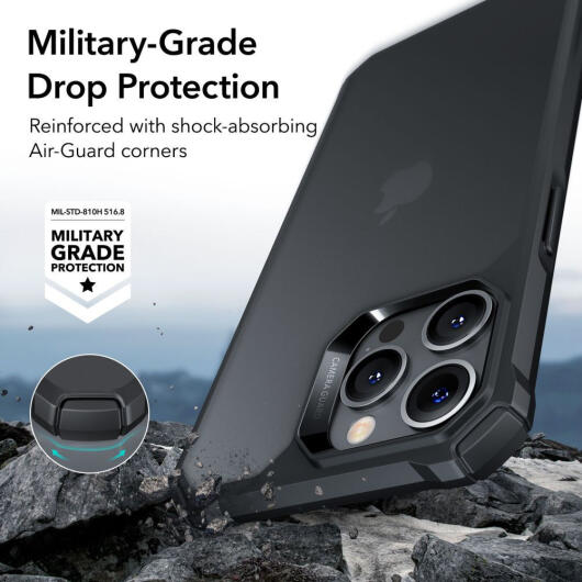 ESR Air Armor iPhone 14 Pro Max Hoesje Back Cover Zwart afbeelding 2