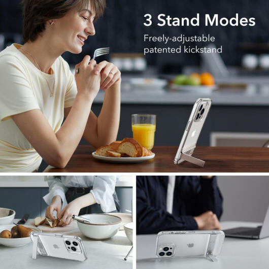 ESR Air Shield Boost iPhone 14 Pro Max Hoesje Kickstand Transparant afbeelding 4