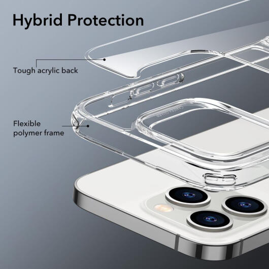 ESR Air Shield Boost iPhone 14 Pro Max Hoesje Kickstand Transparant afbeelding 7