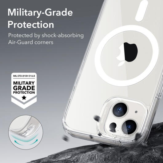 ESR Classic Hybrid Apple iPhone 14/13 Hoesje MagSafe Transparant afbeelding 4