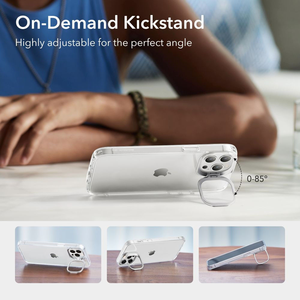 ESR Classic Kickstand Apple iPhone 14 Pro Hoesje Transparant afbeelding 6