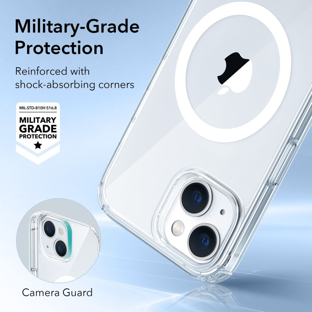 ESR Krystec HaloLock Apple iPhone 13/14 Hoesje MagSafe Transparant afbeelding 4