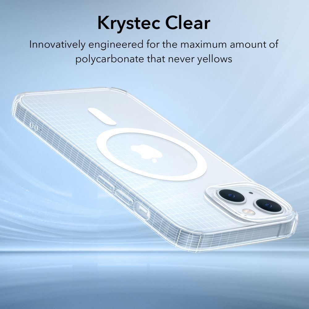 ESR Krystec HaloLock Apple iPhone 13/14 Hoesje MagSafe Transparant afbeelding 6