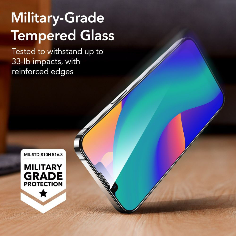 ESR iPhone 14 Plus Screen Protector Tempered Glass met Montageframe afbeelding 4