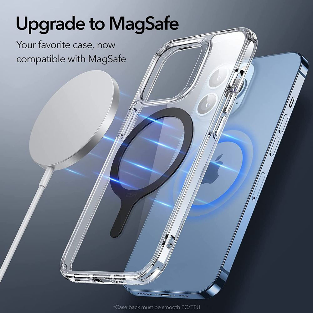 ESR HaloLock Universele Magnetische MagSafe Ring Zwart (2-Pack) afbeelding 2