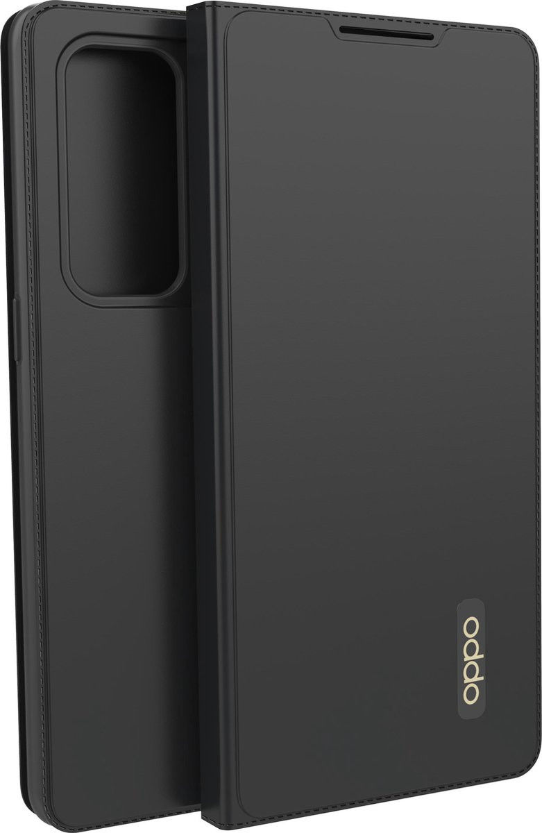 Origineel Oppo Find X3 Neo Hoesje Flip Cover Wallet Book Case Zwart afbeelding 5