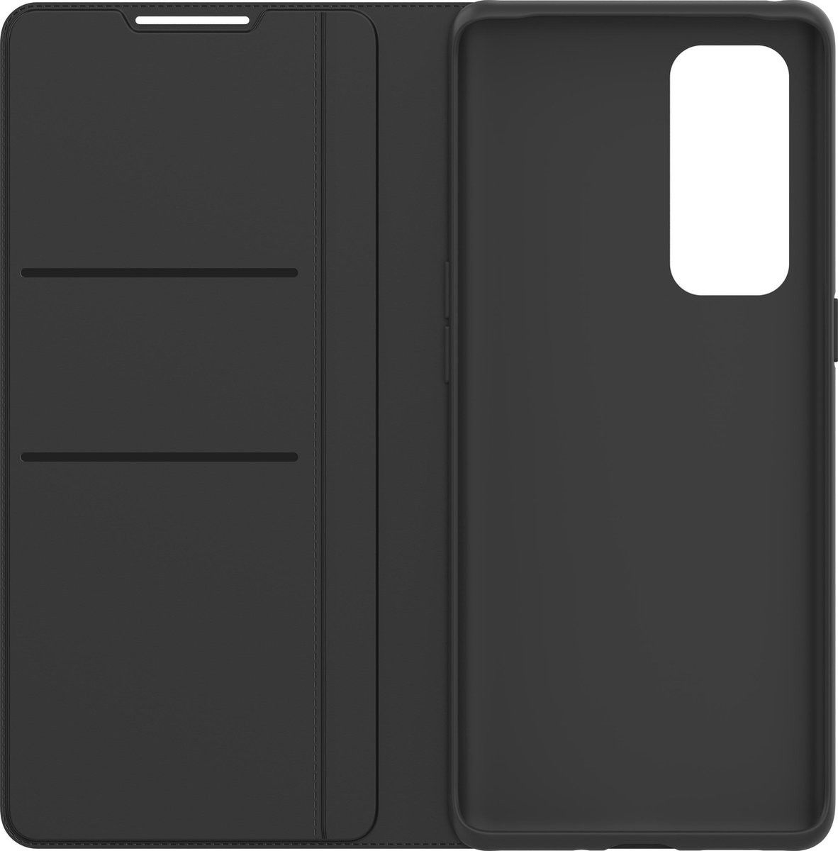 Origineel Oppo Find X3 Neo Hoesje Flip Cover Wallet Book Case Zwart afbeelding 6