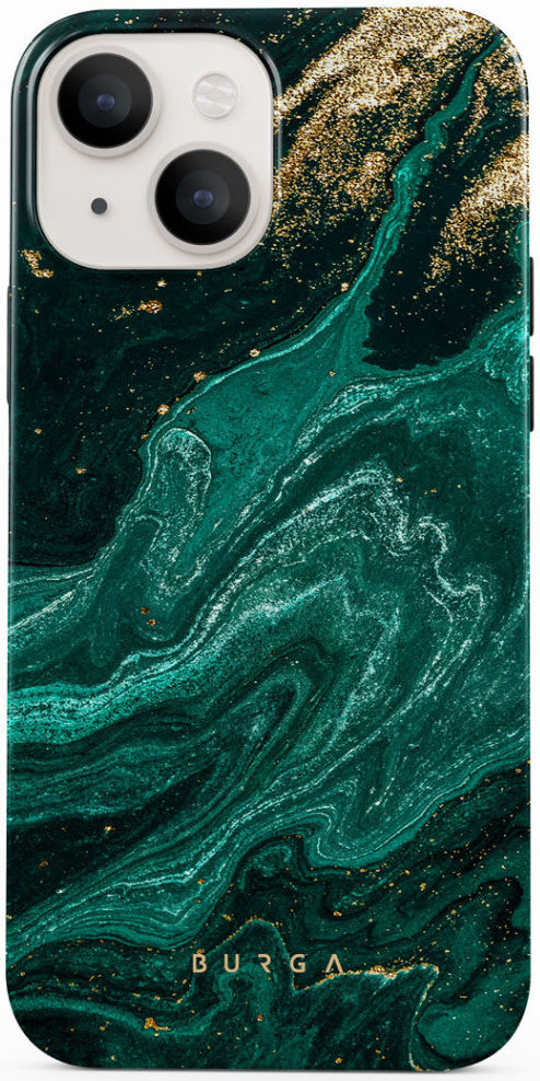 Burga Tough Case Apple iPhone 14 Hoesje Emerald Pool Print afbeelding 1