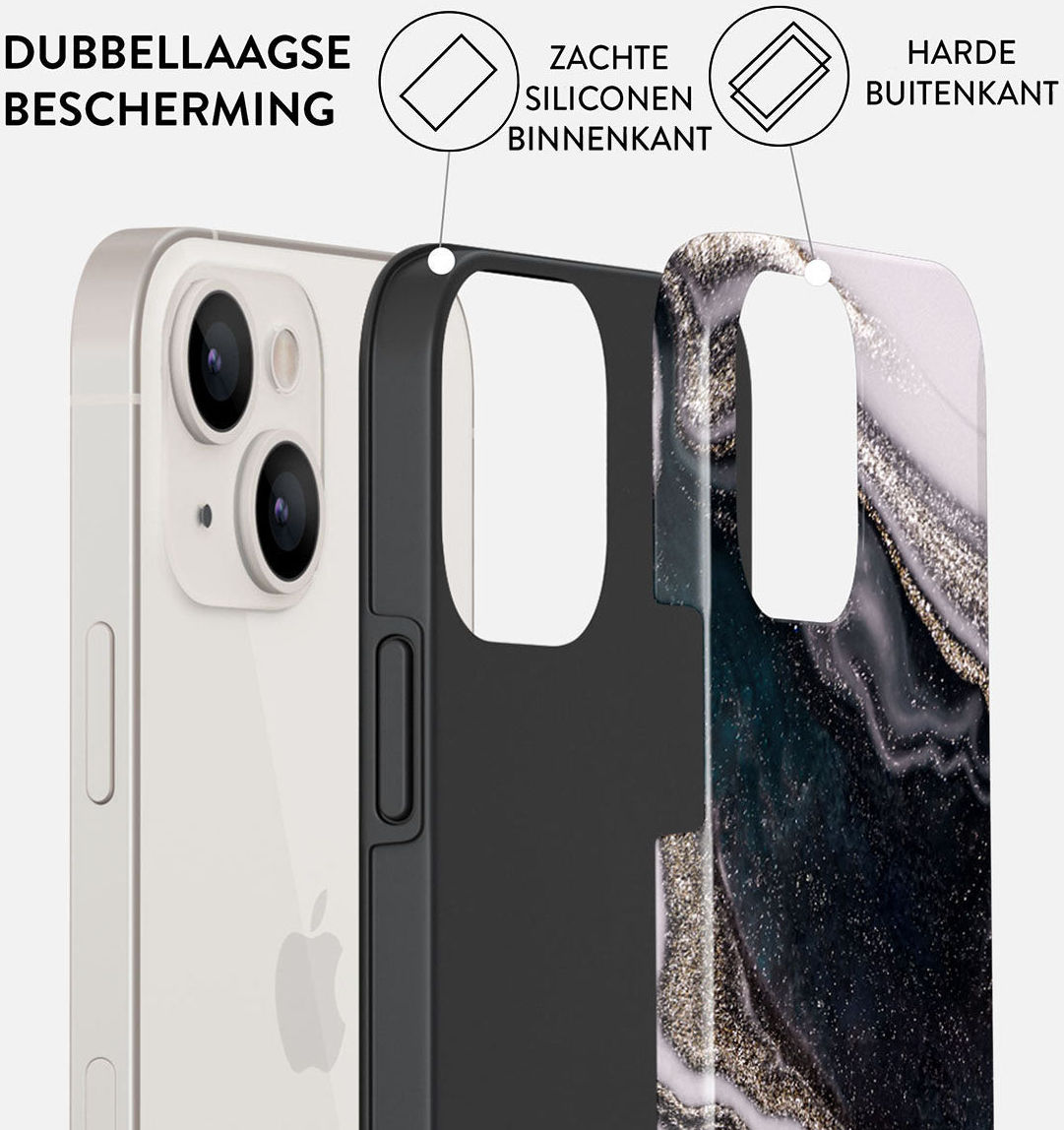 Burga Tough Case Apple iPhone 14 Hoesje Magic Night Print afbeelding 2