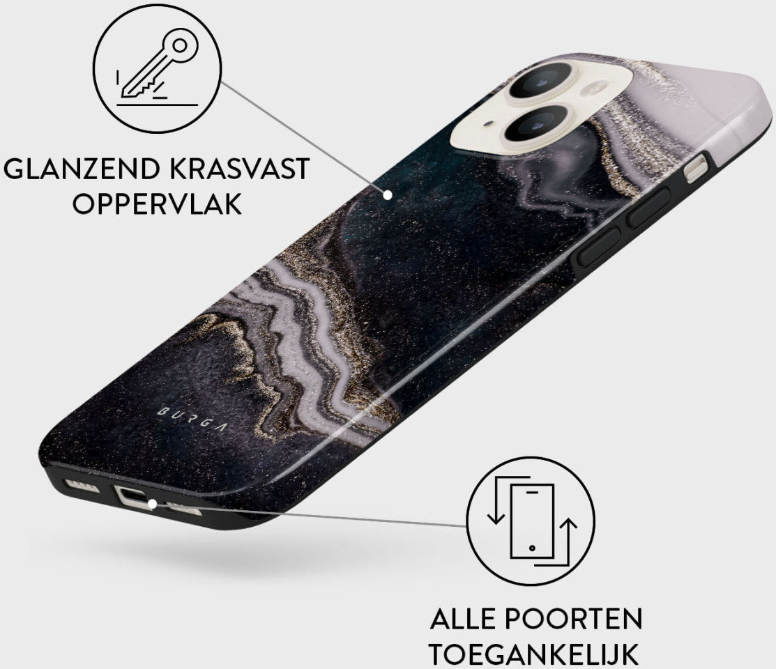 Burga Tough Case Apple iPhone 14 Hoesje Magic Night Print afbeelding 4