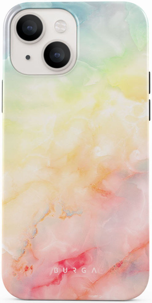 Burga Tough Case Apple iPhone 14 Hoesje New Flame Rainbow Print afbeelding 1