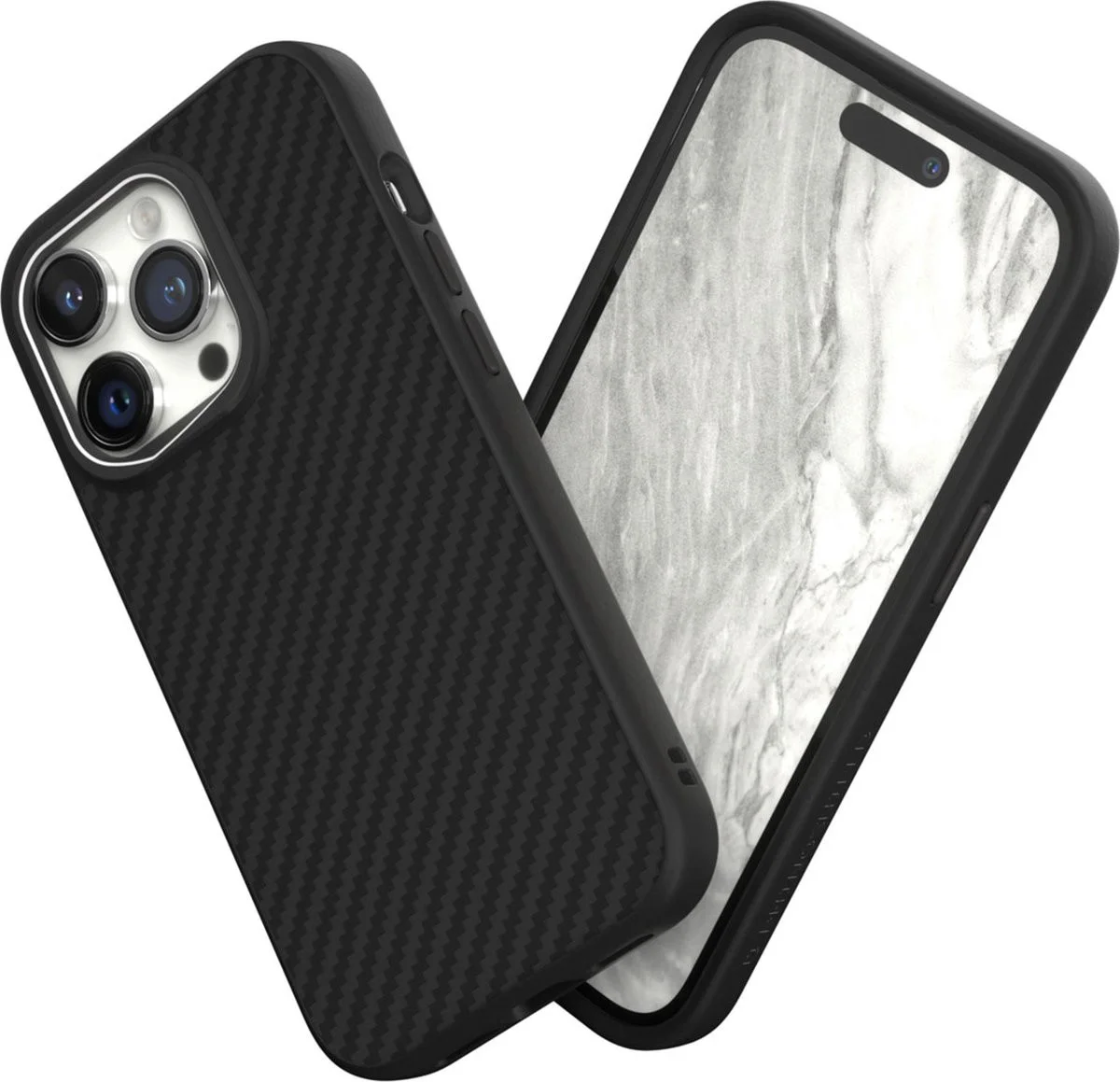 RhinoShield SolidSuit Apple iPhone 14 Pro Hoesje Carbon Fiber Zwart afbeelding 4