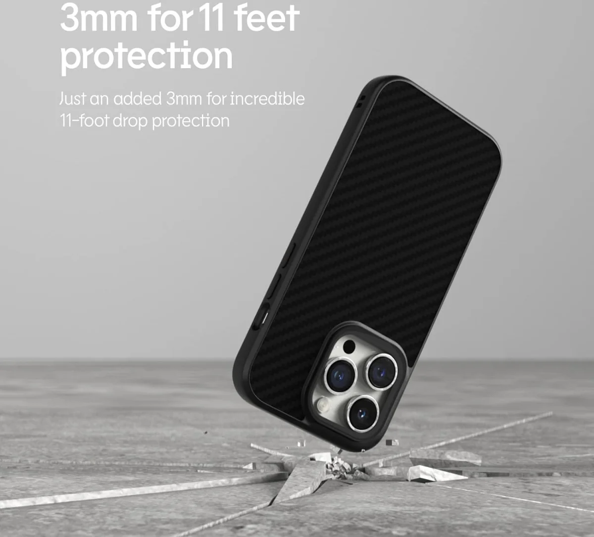 RhinoShield SolidSuit Apple iPhone 14 Pro Hoesje Carbon Fiber Zwart afbeelding 6