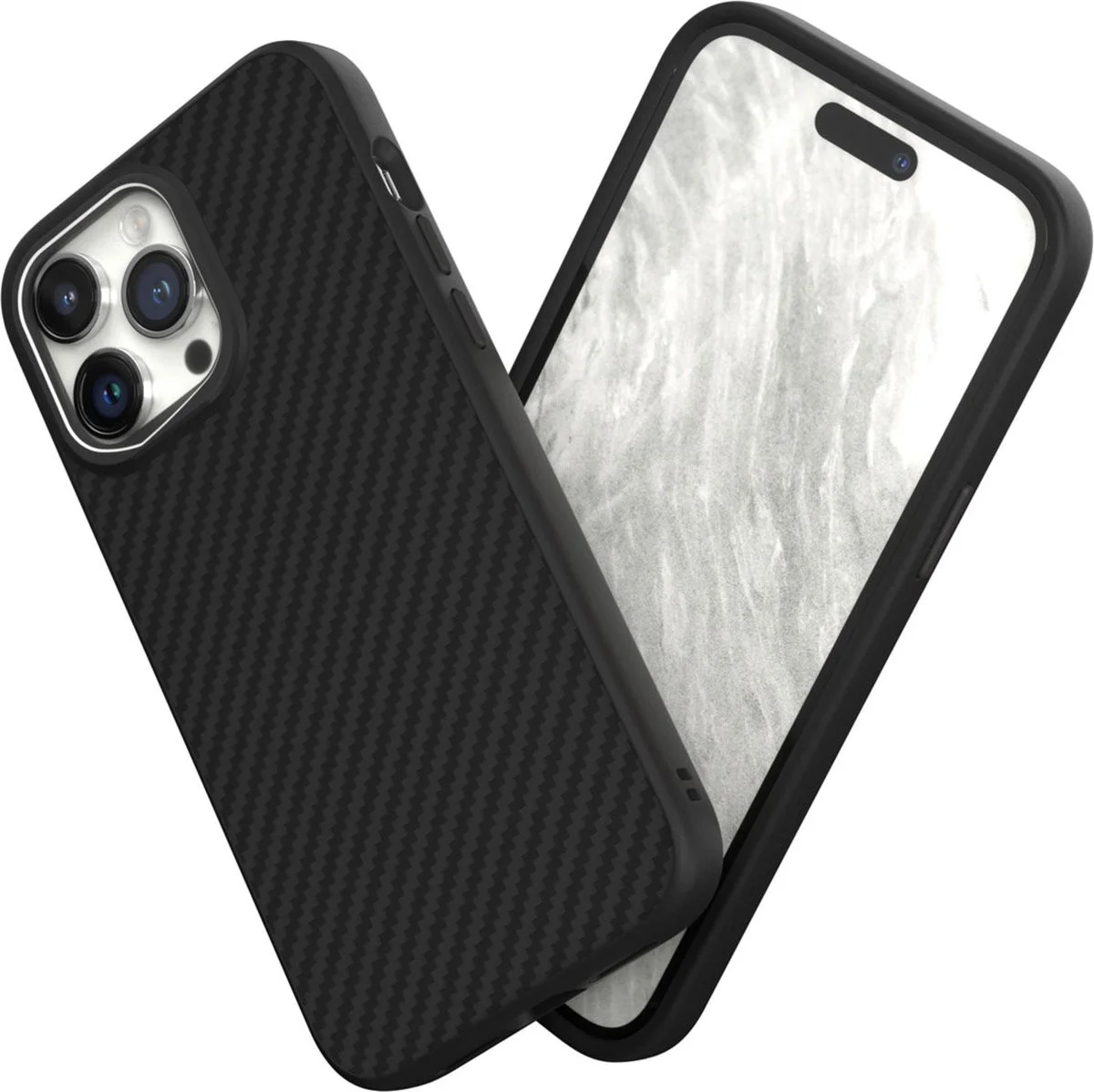 RhinoShield SolidSuit Apple iPhone 14 Pro Max Hoesje Carbon Zwart afbeelding 4