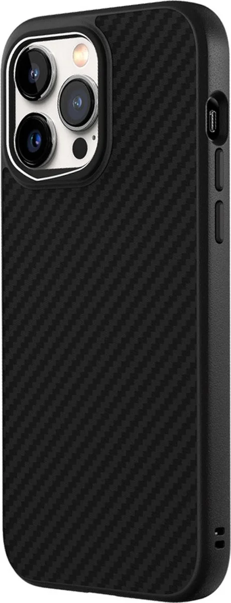 RhinoShield SolidSuit Apple iPhone 14 Pro Max Hoesje Carbon Zwart afbeelding 1