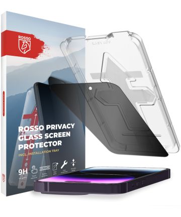 Rosso Apple iPhone 14 Pro Privacy Glass met Installatietray Screen Protectors