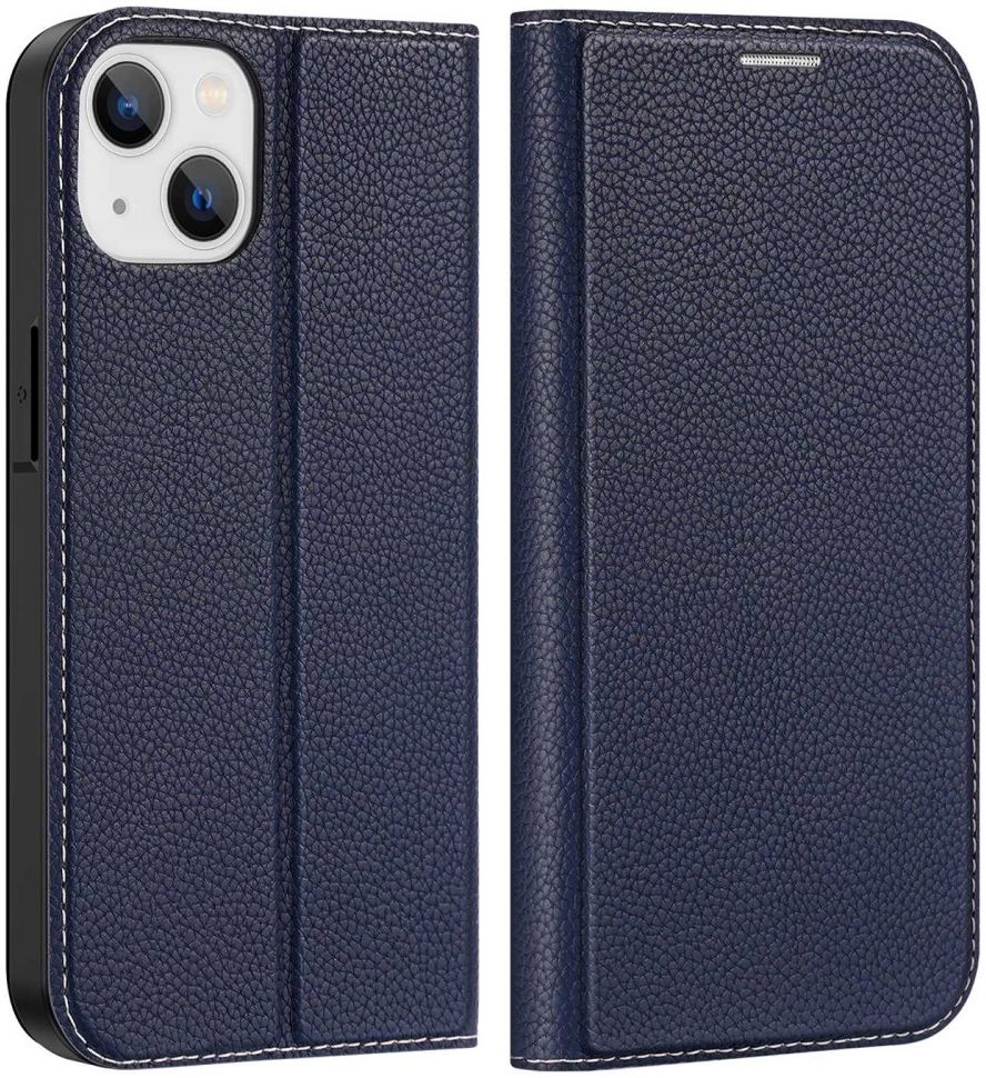 Dux Ducis Skin X2 Apple iPhone 14 Hoesje Book Case Blauw afbeelding 2