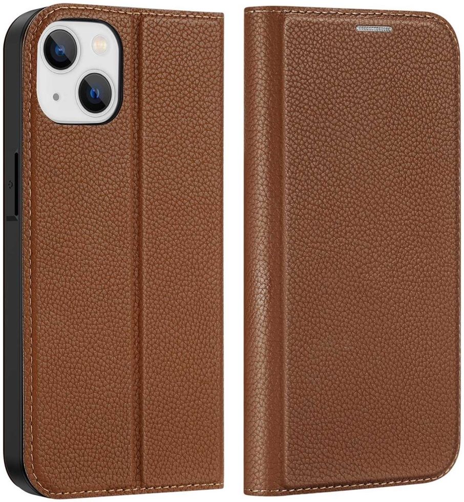 Dux Ducis Skin X2 Apple iPhone 14 Hoesje Book Case Bruin afbeelding 1