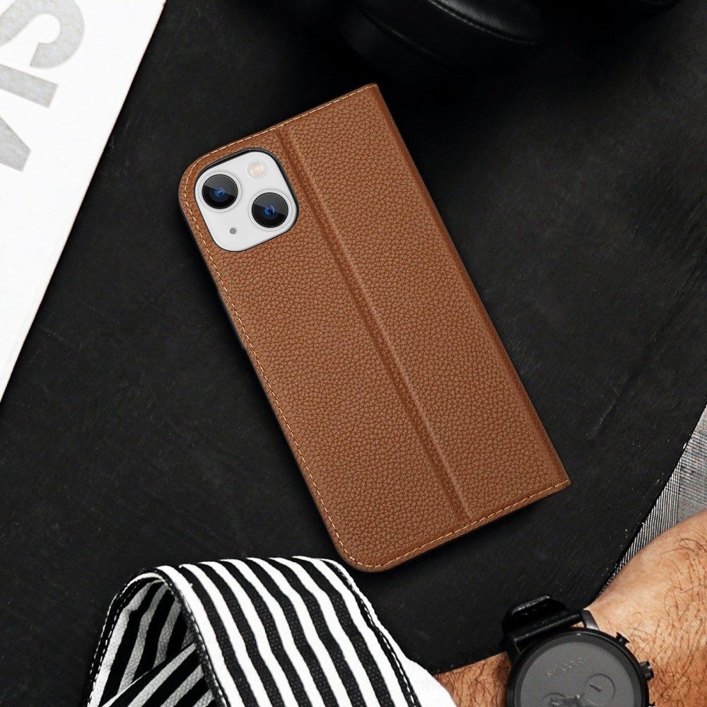 Dux Ducis Skin X2 Apple iPhone 14 Hoesje Book Case Bruin afbeelding 7