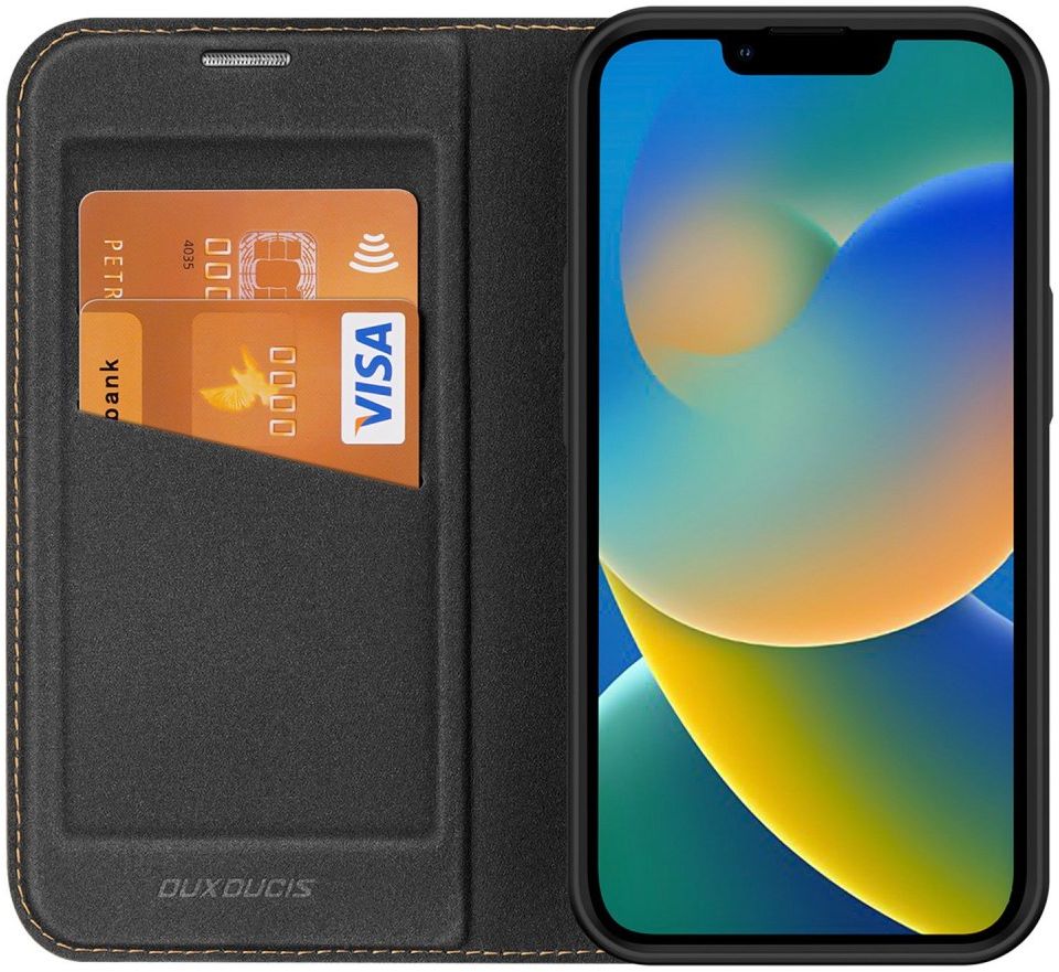 Dux Ducis Skin X2 Apple iPhone 14 Plus Hoesje Book Case Zwart afbeelding 1
