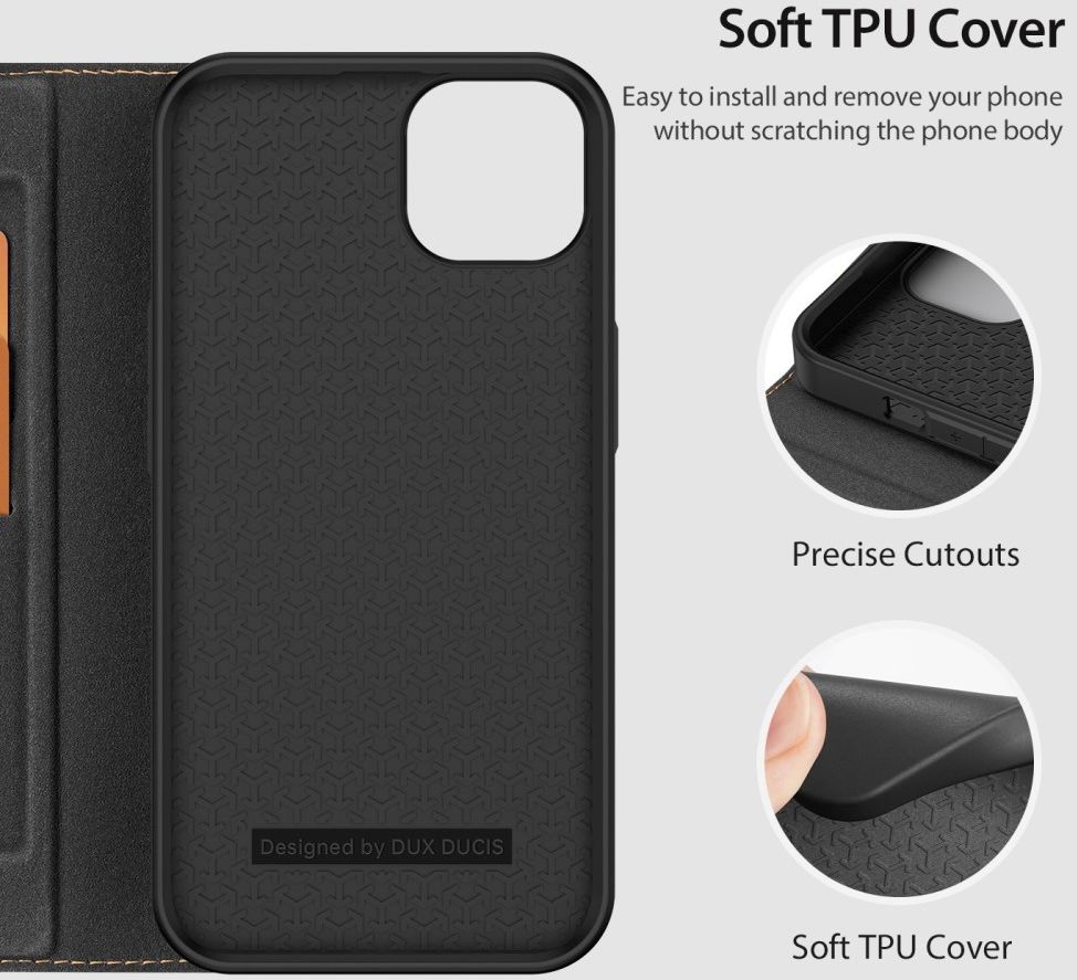 Dux Ducis Skin X2 Apple iPhone 14 Plus Hoesje Book Case Zwart afbeelding 7