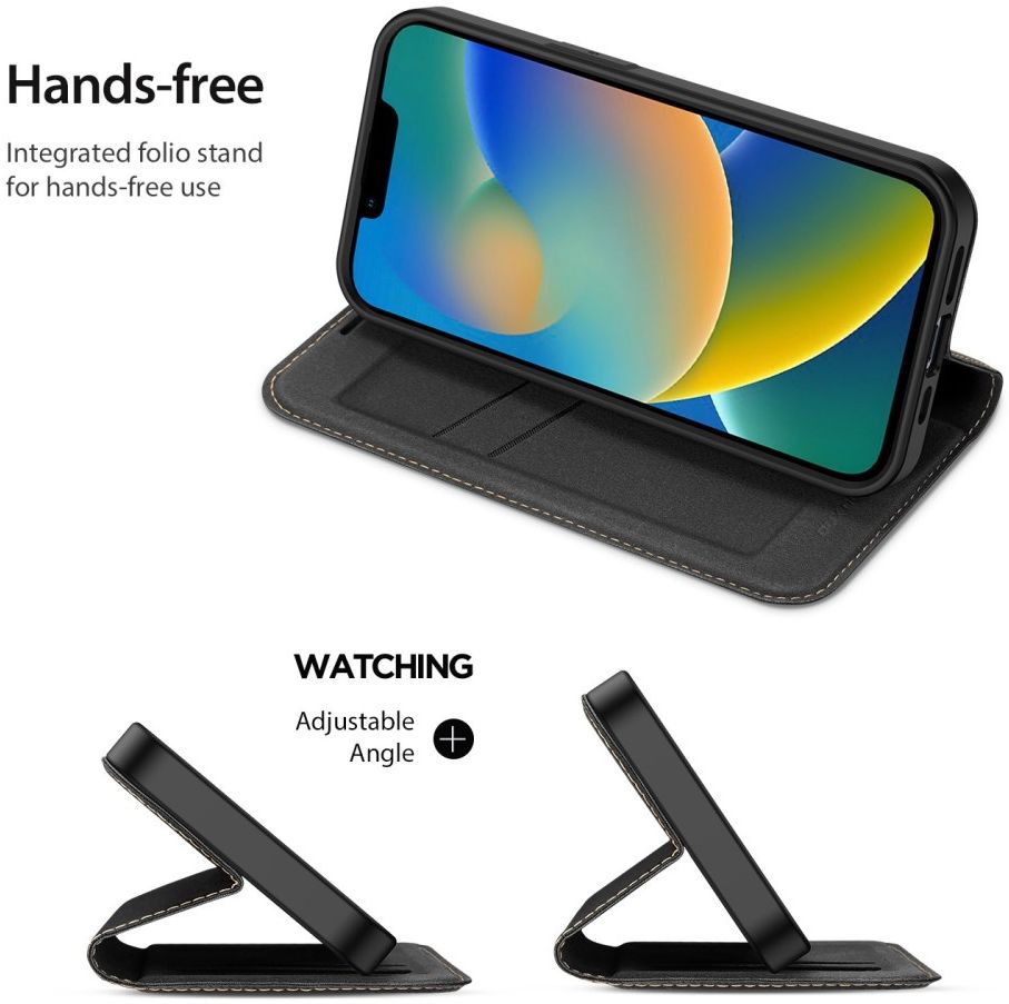 Dux Ducis Skin X2 Apple iPhone 14 Plus Hoesje Book Case Zwart afbeelding 8