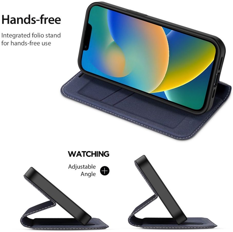 Dux Ducis Skin X2 Apple iPhone 14 Plus Hoesje Book Case Blauw afbeelding 8