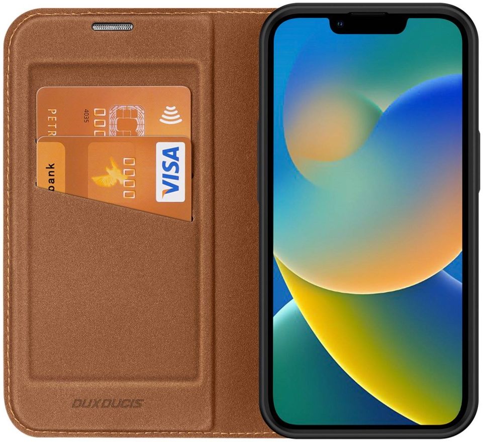 Dux Ducis Skin X2 Apple iPhone 14 Plus Hoesje Book Case Bruin afbeelding 1
