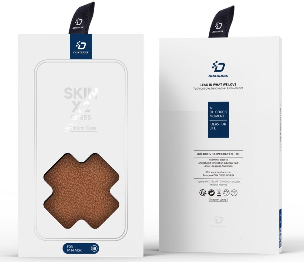 Dux Ducis Skin X2 Apple iPhone 14 Plus Hoesje Book Case Bruin afbeelding 14